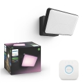 Philips - Refletor exterior regulável LED RGB Hue DISCOVER LED/15W/230V 2000-6500K IP44 + Hue Bridge