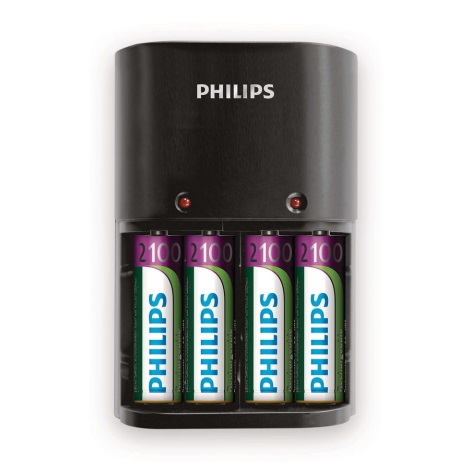 Philips SCB1490NB/12 - Carregador de pilhas MULTILIFE 4xAA 2100 mAh 230V