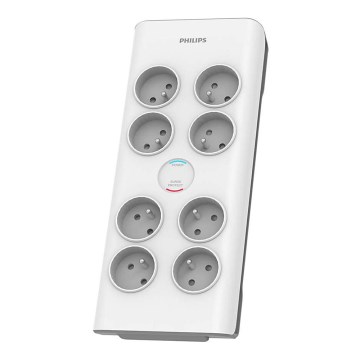 Philips SPN7080WA/60 - Proteção contra sobretensão 8Z 2m branco