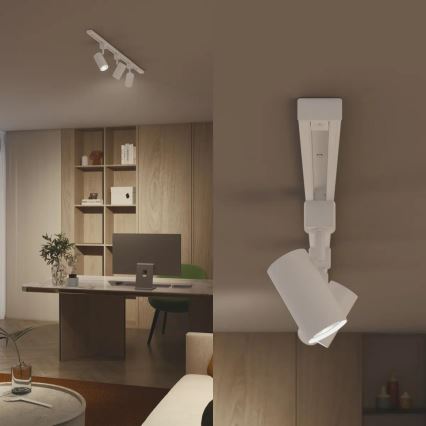 Philips - Spot LED RGBW dimerizável em sistema de trilho EASYLINK HUE 3xGU10/4,7W/230V 2200-6500K 1m branco + Hue bridge