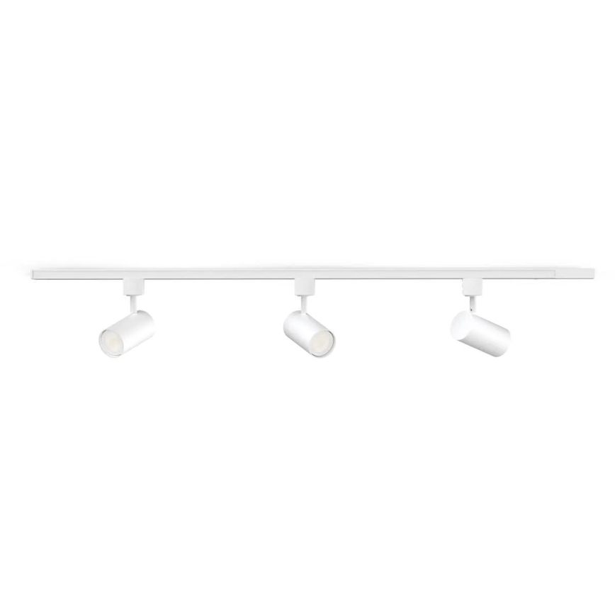 Philips - Spot LED RGBW dimerizável em sistema de trilho EASYLINK HUE 3xGU10/4,7W/230V 2200-6500K 1m branco + Hue bridge