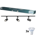 Philips - Spot LED dimerizável para sistema de trilho EASYLINK 3xGU10/6,2W/230V 2200-2700K 1m preto