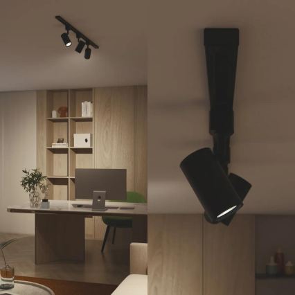 Philips - Spot LED dimerizável para sistema de trilho EASYLINK 3xGU10/6,2W/230V 2200-2700K 1m preto
