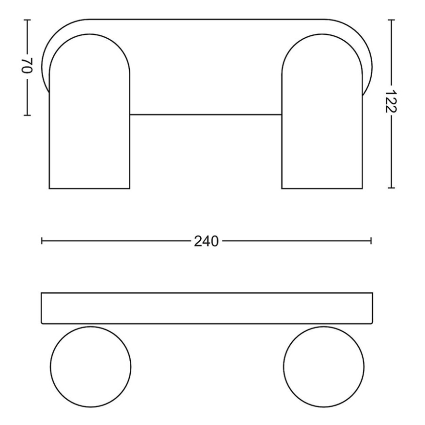 Philips - Spot LED RGBW regulável PONGEE 2xGU10/4,8W/230V 3000K branco + comando remoto