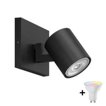 Philips - Spot LED RGBW dimerizável RUNNER 1xGU10/6,5W/230V 2700-6500K preto