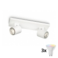Philips - Spot LED RGBW dimerizável RUNNER 2xGU10/6,5W/230V 2700-6500K branco