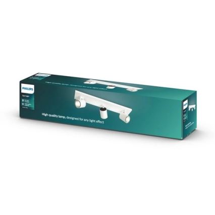 Philips - Luminária de focos LED RGBW regulável RUNNER 3xGU10/6,5W/230V 2700-6500K branca