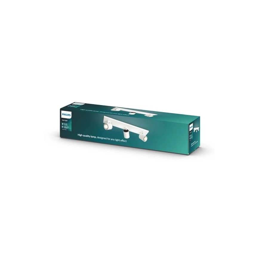 Philips - Luminária de focos LED RGBW regulável RUNNER 3xGU10/6,5W/230V 2700-6500K branca