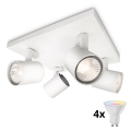 Philips - Spot LED RGBW dimerizável RUNNER 4xGU10/6,5W/230V 2700-6500K branco