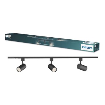 Philips - Spot para sistema de trilhos EASYLINK 3xGU10/7W/230V 1m preto