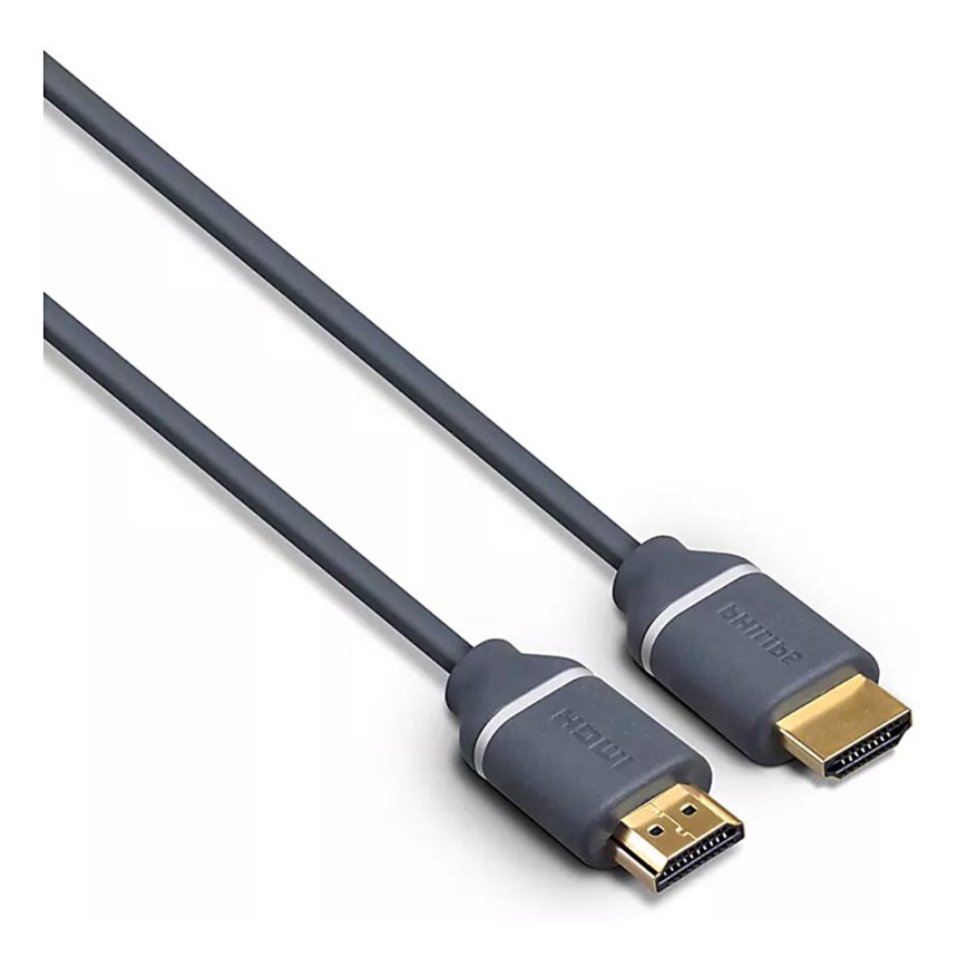 Philips SWV5650G/00 - Cabo HDMI com Ethernet, HDMI 2.0 A conector 5m cinzento