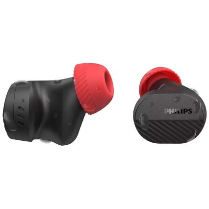 Philips TAA5508BK/00 - Auscultadores sem fios IPX5 preto/vermelho
