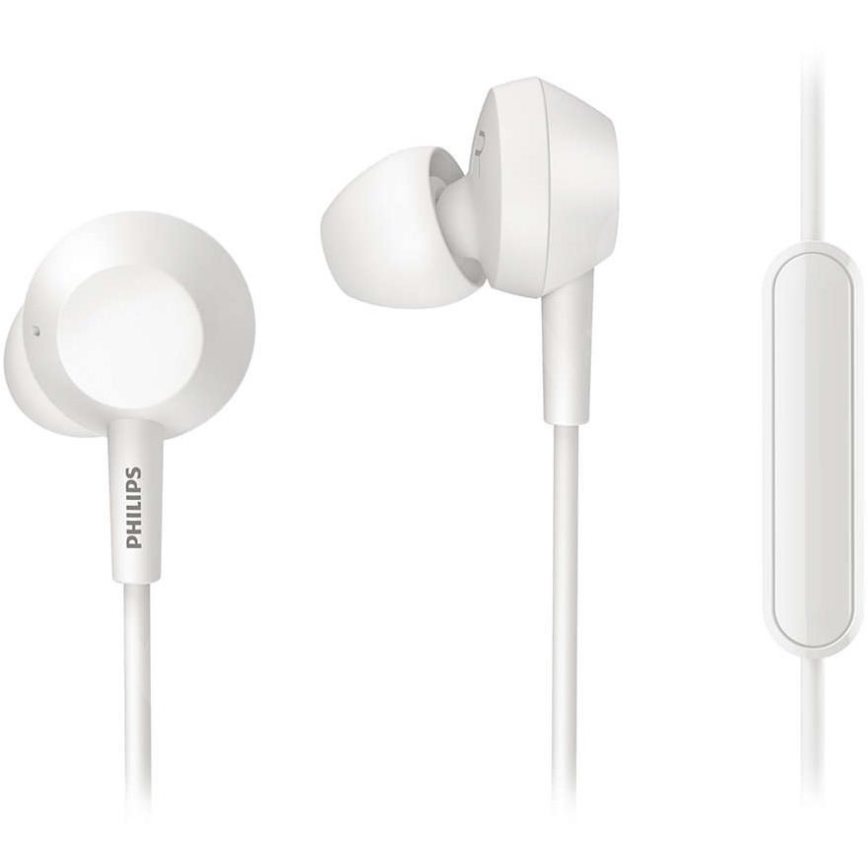Philips TAE4105WT/00 - Auriculares com microfone JACK 3,5 mm branco