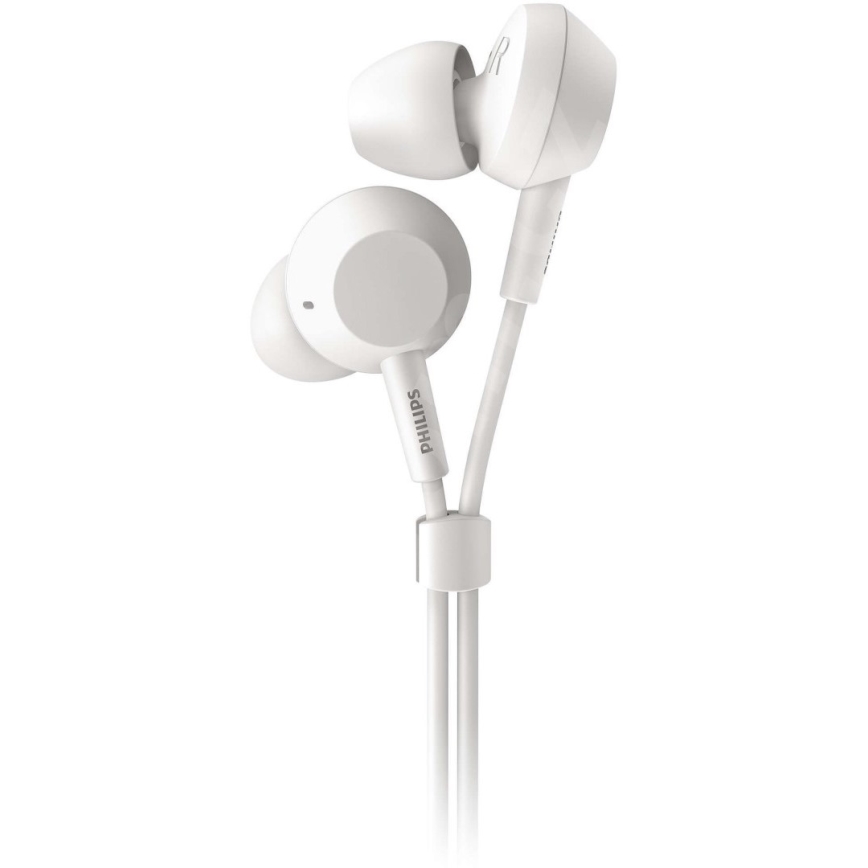 Philips TAE4105WT/00 - Auriculares com microfone JACK 3,5 mm branco
