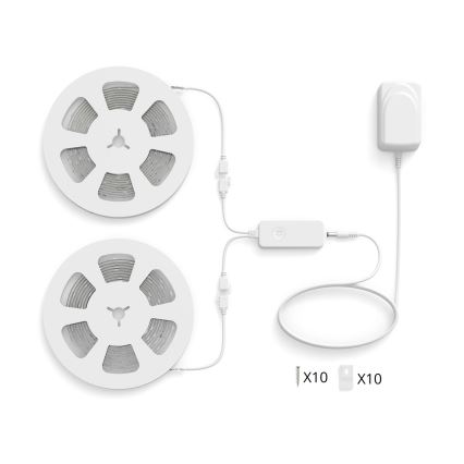 Philips - Fita LED RGBIC regulável SMART STRIP 2x5m LED/21W/230V 2700-6500K Wi-Fi