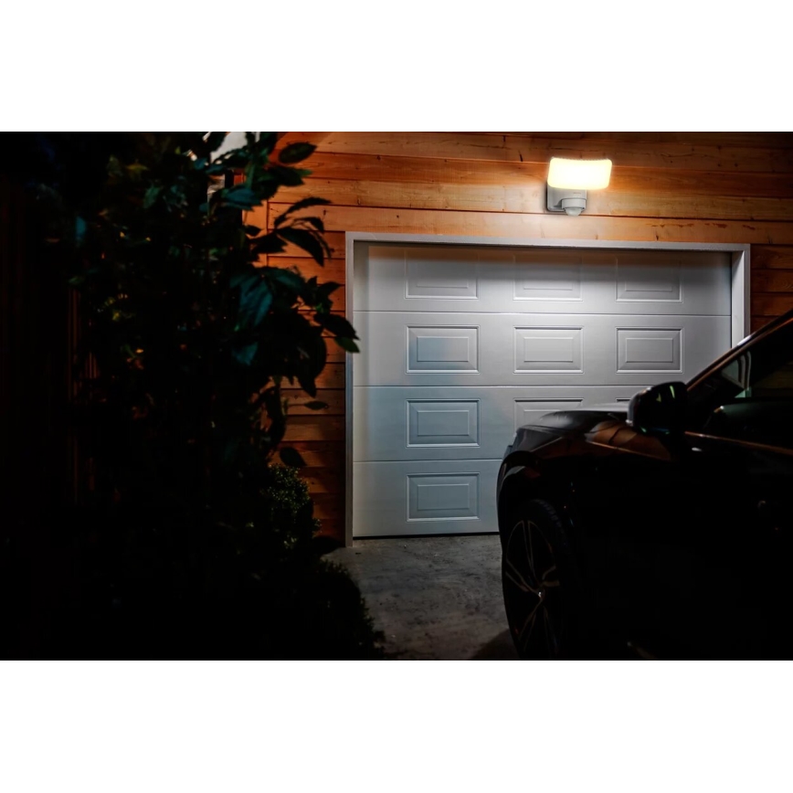 Philips - Luminária de parede solar LED com sensor de movimento e crepúsculo TYLUS LED/6W/3,7V 2600 mAh 3000K IP44