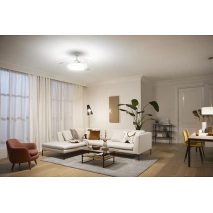 Philips - Ventilador de teto LED LED/35W/230V 5500/4000/2700K branco + controlo remoto