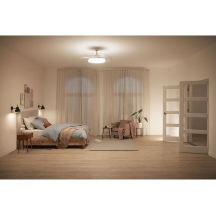 Philips - Ventilador de teto LED LED/35W/230V 5500/4000/2700K branco + controlo remoto