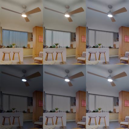 Philips - Ventilador de teto LED regulável CIVX LED/24W/230V + controlo remoto