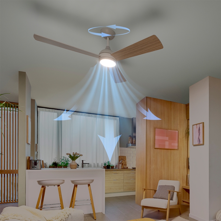 Philips - Ventilador de teto LED regulável CIVX LED/24W/230V + controlo remoto