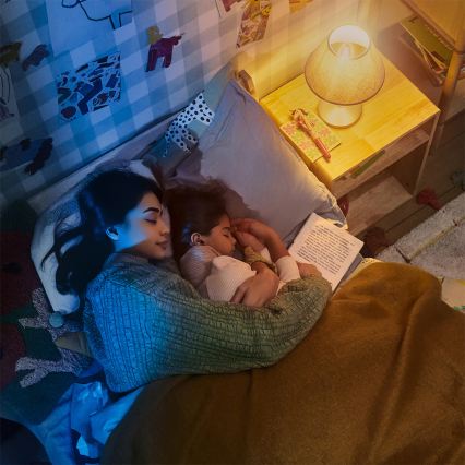 Philips - Ventilador de teto LED dimerizável OLAS LED/24W/230V diâmetro 106 cm preto/castanho + comando remoto