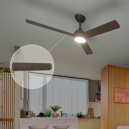 Philips - Ventilador de teto LED regulável CIVX LED/24W/230V + comando à distância