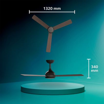 Philips - Ventilador de teto LED regulável CIVX LED/24W/230V + comando à distância