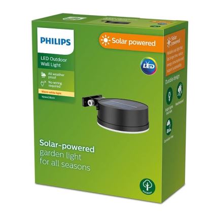 Philips - Luminária de parede solar LED VYNCE LED/1,5W/3,7V 1500 mAh IP44
