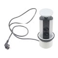 Pilar de ligação da tomada para o topo da mesa 2x230V +USB-A 3,1A +UBS-C 15,5W 230V