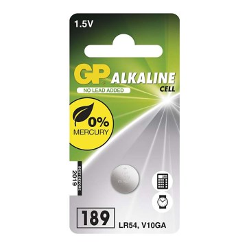 Pilha alcalina de botão LR54 GP ALKALINE 1,5V/44 mAh