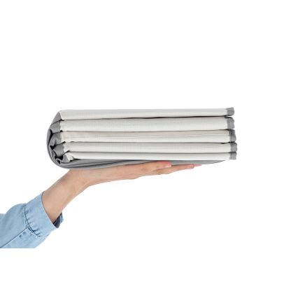 Piscina seca infantil com bolas, diâmetro 80 cm, branco/cinza