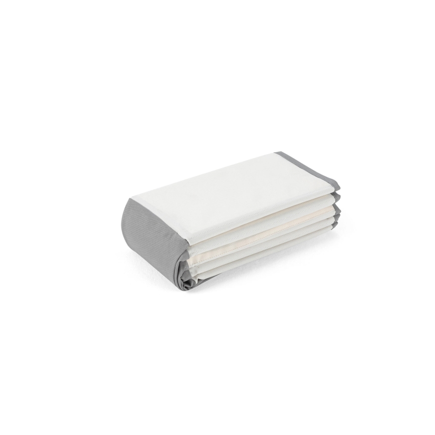 Piscina seca infantil com bolas, diâmetro 80 cm, branco/cinza