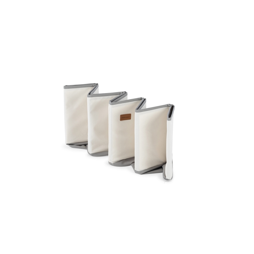 Piscina seca infantil com bolas, diâmetro 80 cm, branco/cinza