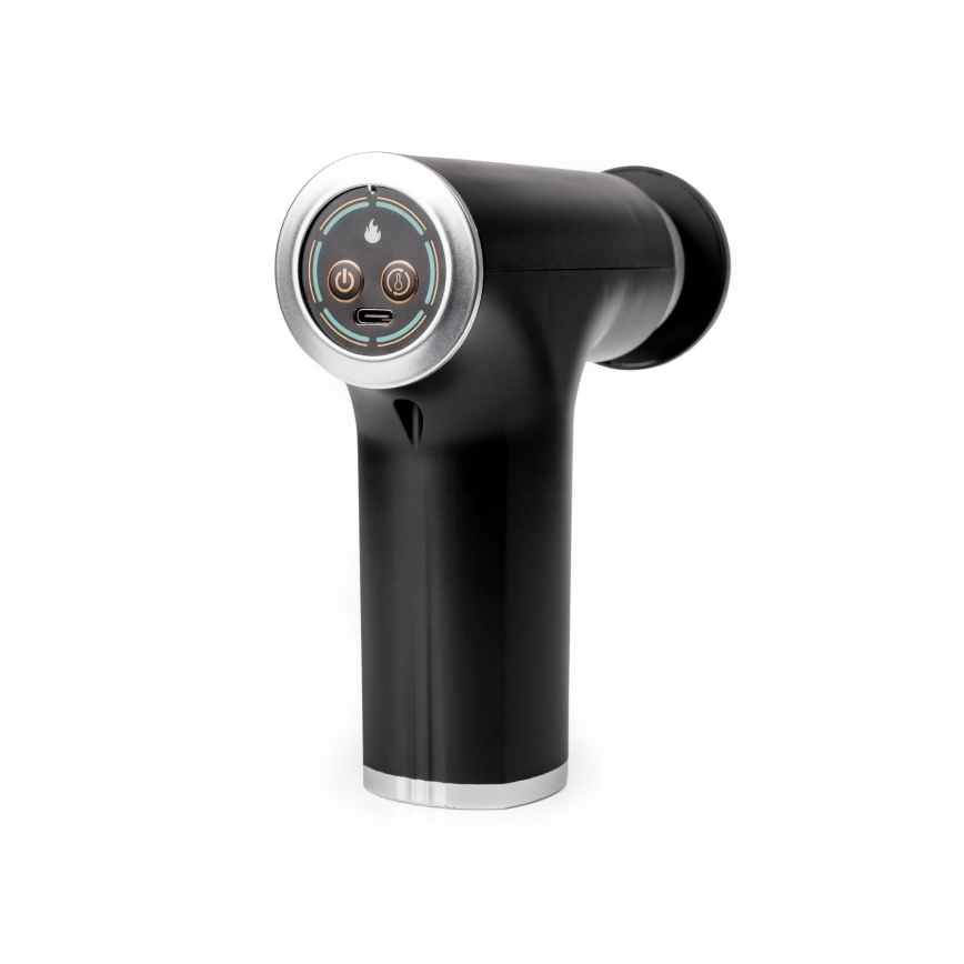 Pistola de massagem recarregável com 9 cabeças 25W/5V 1200 mAh