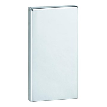 Placa de ancoragem 12x22,5 cm inox/preta