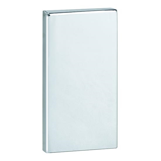 Placa de ancoragem 12x22,5 cm inox/preta
