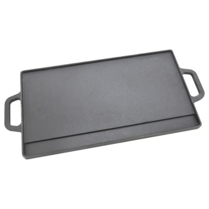 Placa de grelhar de dupla face 50x23 cm
