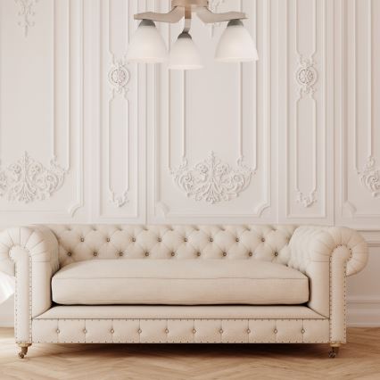 Plafon ADRIANO 3xE27/60W/230V faia