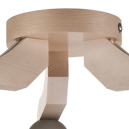 Plafon ADRIANO 3xE27/60W/230V faia