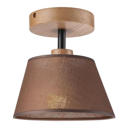 Plafonier ANTONIO 1xE14/40W/230V castanho/carvalho