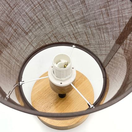 Plafonier ANTONIO 1xE14/40W/230V castanho/carvalho