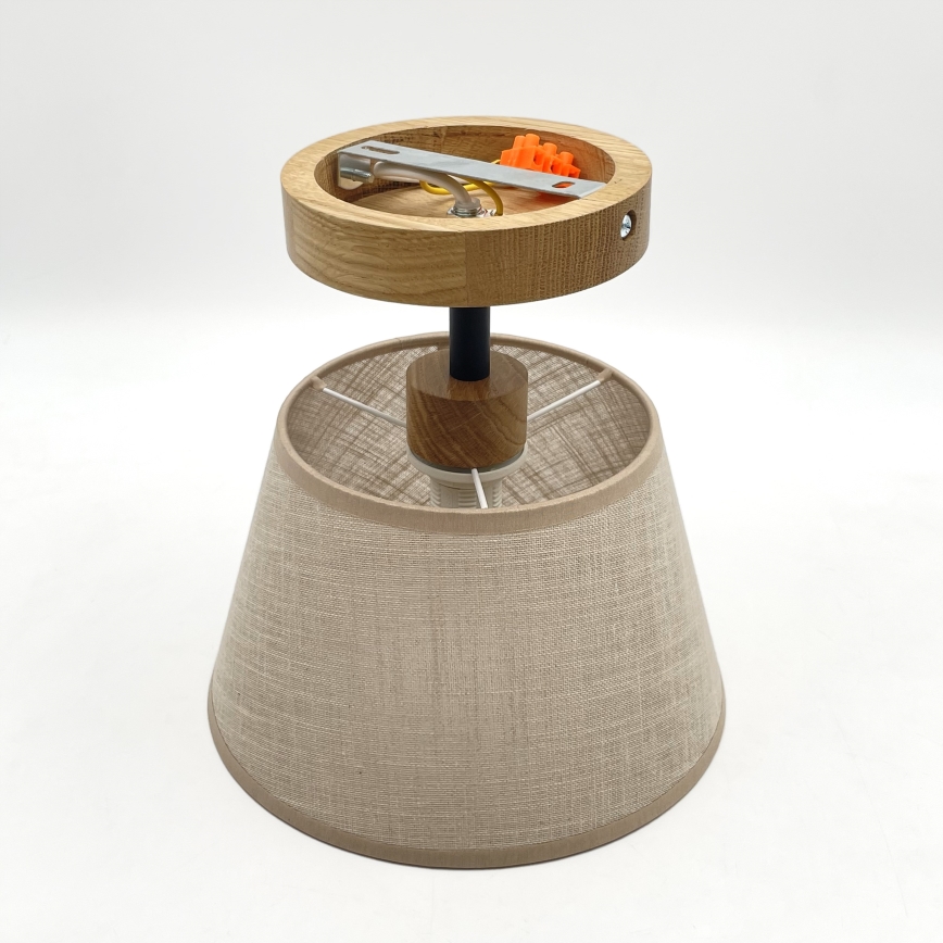 Plafonier ANTONIO 1xE14/60W/230V bege/ carvalho