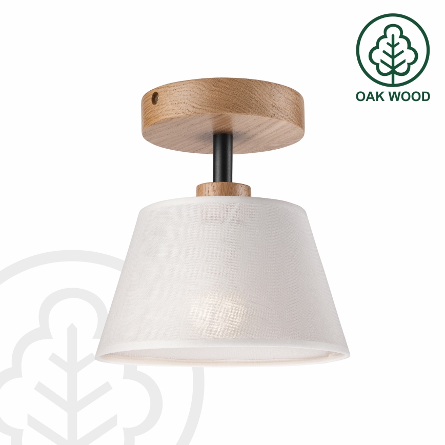 Plafonier ANTONIO 1xE14/60W/230V branco/carvalho