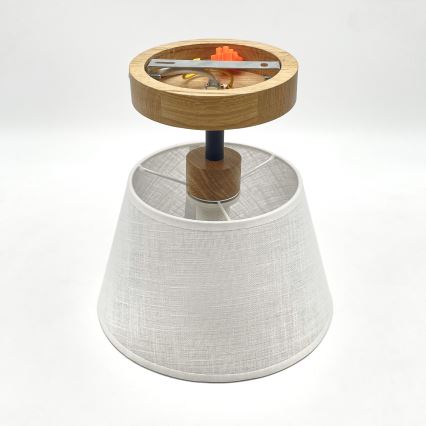 Plafonier ANTONIO 1xE14/60W/230V branco/carvalho