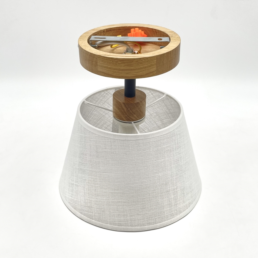 Plafonier ANTONIO 1xE14/60W/230V branco/carvalho