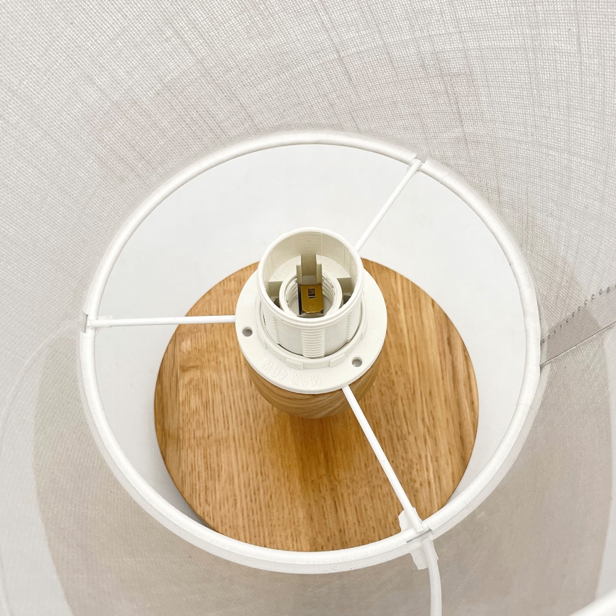 Plafonier ANTONIO 1xE14/60W/230V branco/carvalho