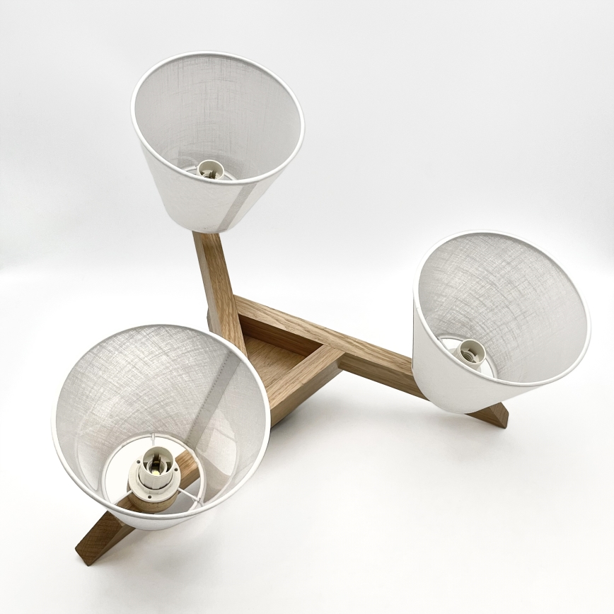 Plafonier ANTONIO 3xE14/40W/230V carvalho