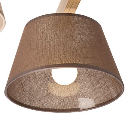 Plafonier ANTONIO 3xE14/40W/230V carvalho