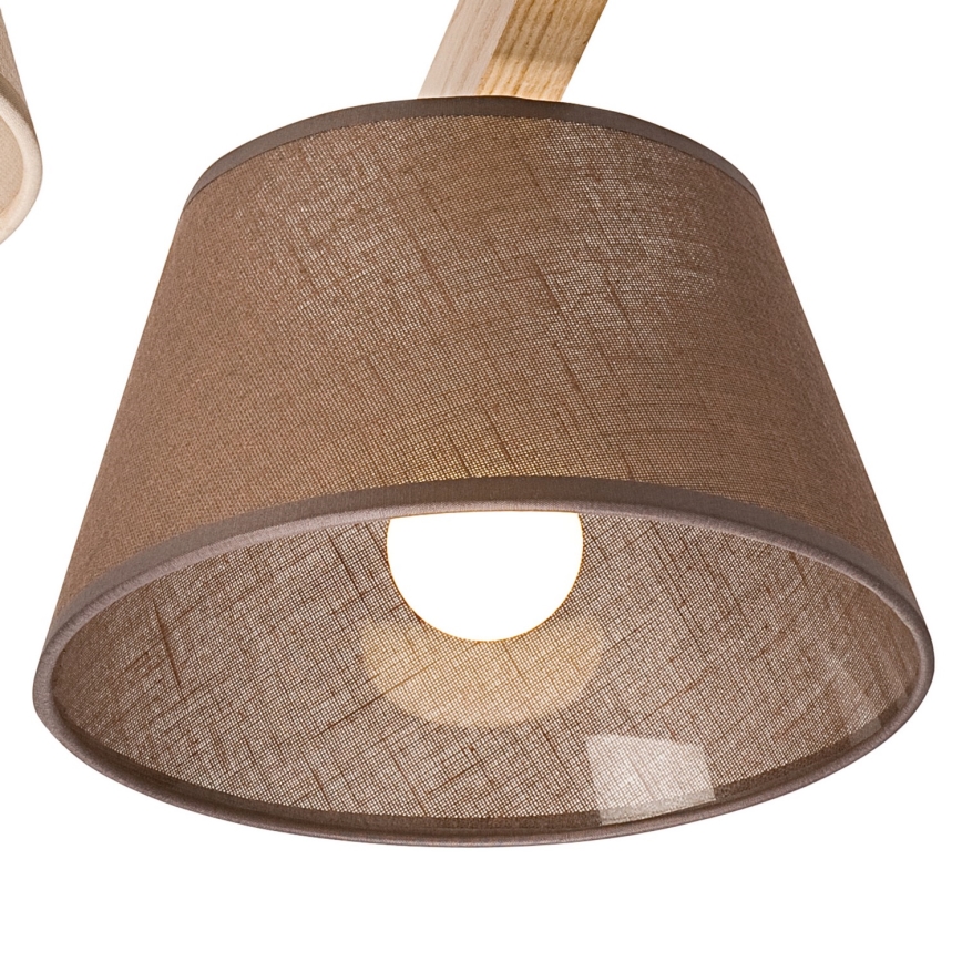 Plafonier ANTONIO 3xE14/40W/230V carvalho