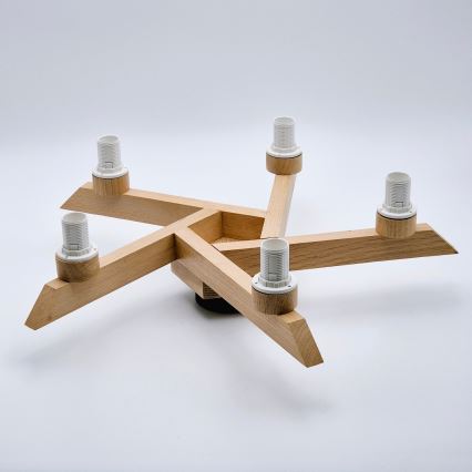 Plafonier ANTONIO 5xE14/40W/230V carvalho